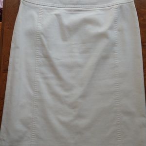 Brooks Brothers Cotton Suit Skirt Cream size 12